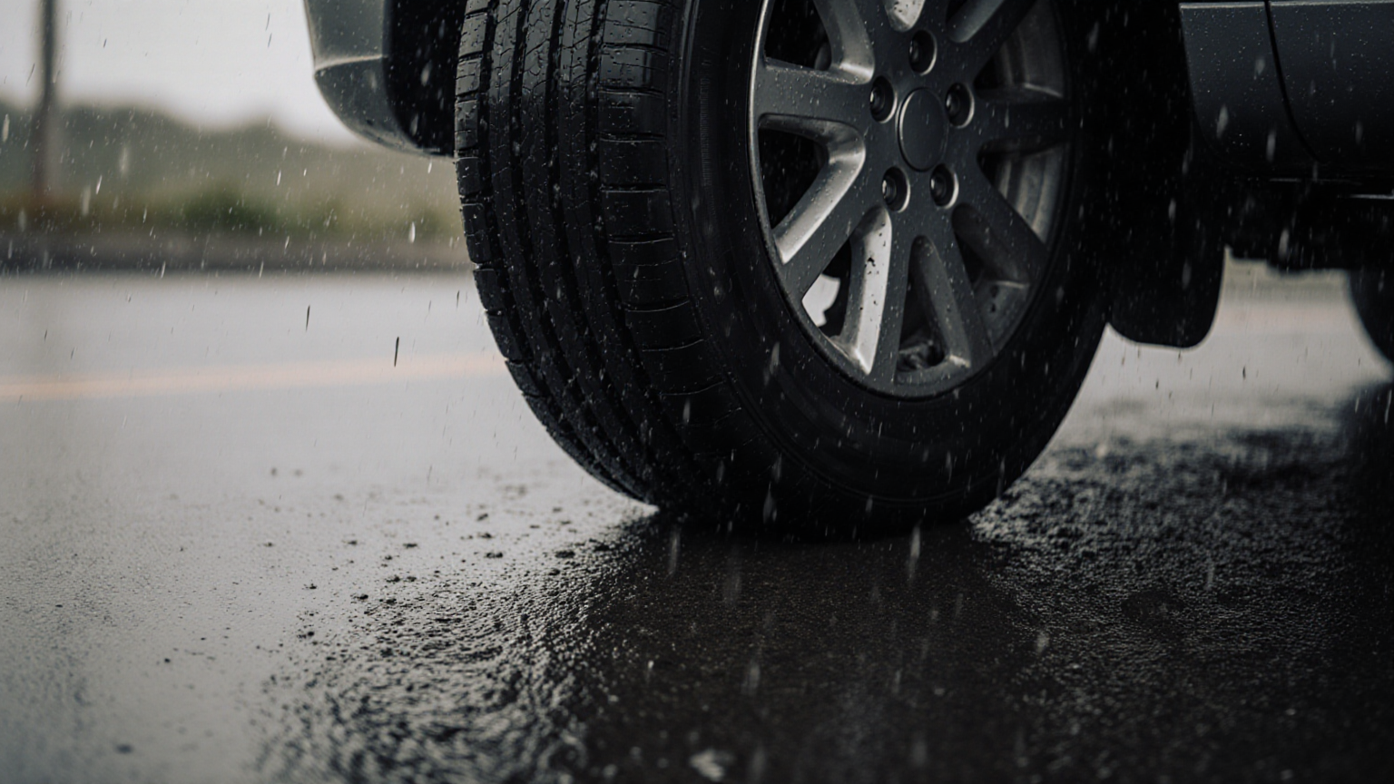 Hydroplaning Recovery Tire Tread Rain Driving Plan visual 3