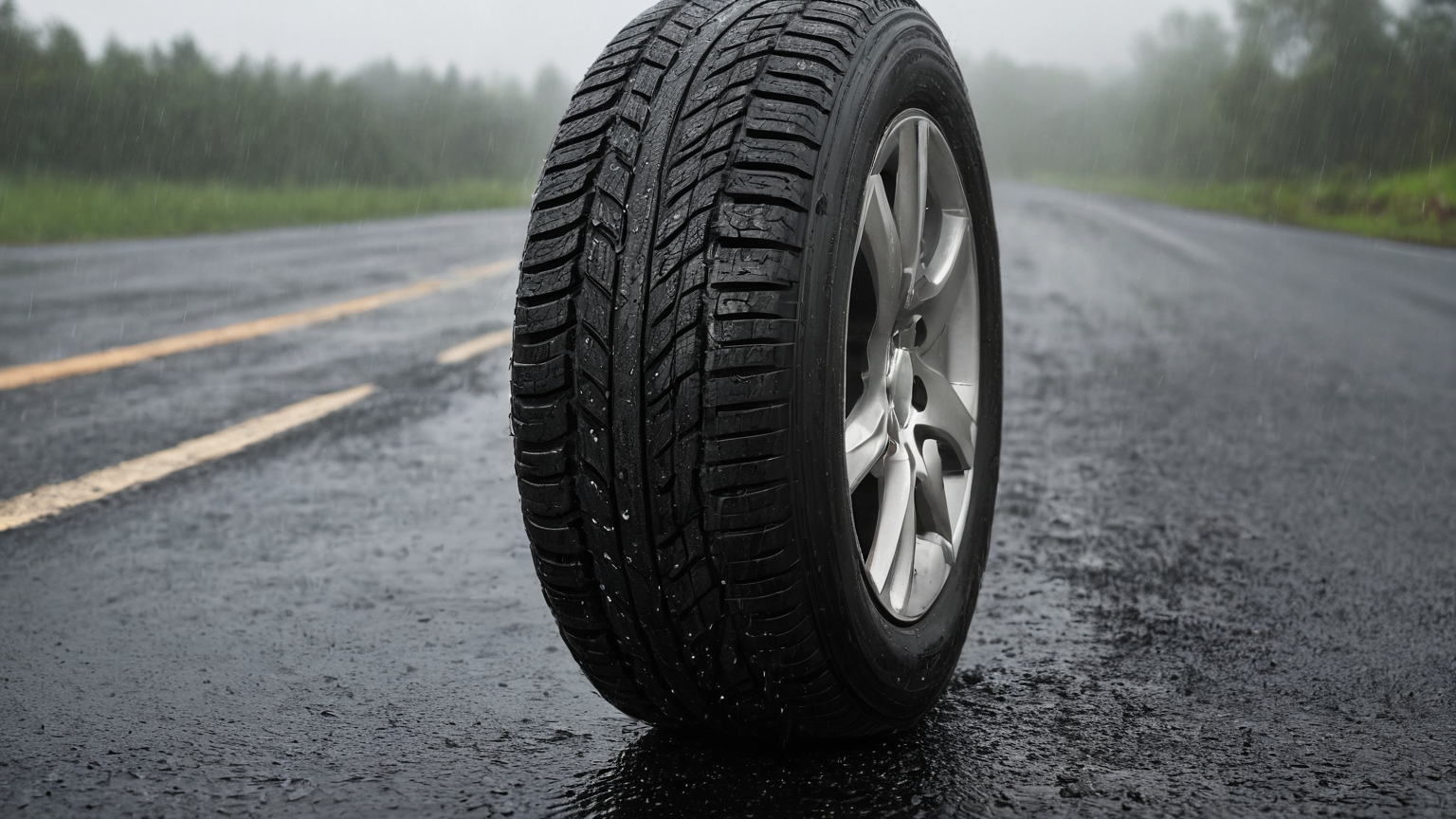 Hydroplaning Recovery Tire Tread Rain Driving Plan visual 5